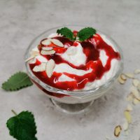 Lavkarbo riskrem med cottage cheese