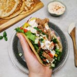 Lavkarbo kebab i pannebrød