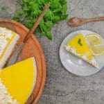 Lavkarbo ostekake med gelélokk – sitron