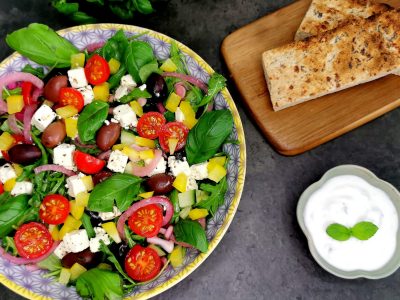 Lavkarbo gresk salatdressing