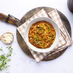 Lavkarbo italiensk ragu med squashspaghetti. Foto, Aina Sjo.
