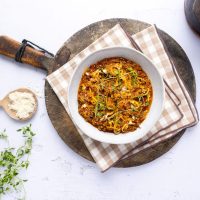 Lavkarbo italiensk ragu med squashspaghetti. Foto, Aina Sjo.