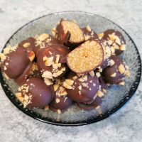 Lavkarbo gullkuler - peanøttkuler