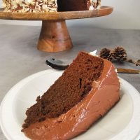 Lavkarbo sjokoladekake med sjokoladekrem