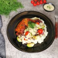 Kyllinglår med sennepssaus