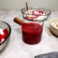 Lavkarbo bringebærsaus