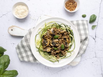 Lavkarbo kjøttgryte med champignon. Foto, Aina Sjo.