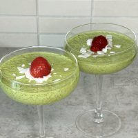 Lavkarbo matcha chiapudding. Foto, Marie Gundersen